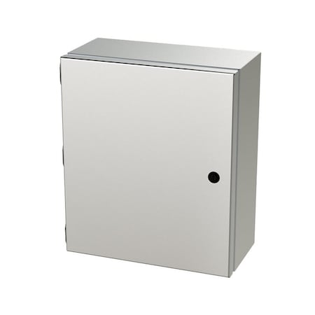 Saginaw Control & Engineering 1/4 Turn Latch Electrical Enclosures, 14 in H, 6 in D, 12 in W, NEMA 3R, 4, 4X, 12, 13 SCE-1412ELJSS